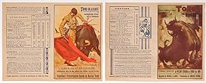 1950's Spanish Bullfighting Poster, Plaza de Toro, Valencia (Set of 2)