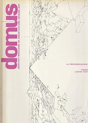 Domus n^ 584 Luglio 1978 Monthly magazine of architecture, design, art. La prefabbricazione legge...
