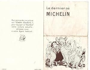 Carton Publicitaire Le dernier né MICHELIN 1924