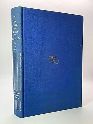 Les Poemes dep. de Ronsard, Gentil-homme Vandomois, Tome VIII Pierre de Ronsard: Oeuvres Complete...