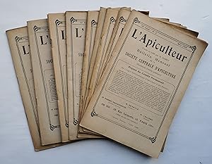 l'APICULTEUR, 9 bulletins mensuel de la Sté Centrale d'APICULTURE 1926