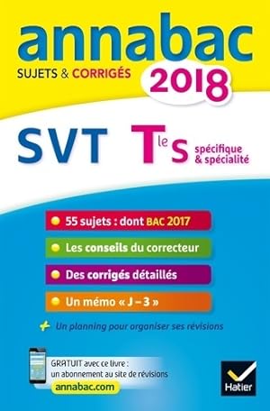 SVT Terminale S. Sujets et corrig?s 2018 - Jacques Bergeron