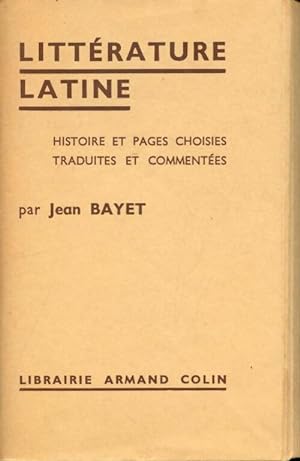 Litt?rature latine - Jean Bayet