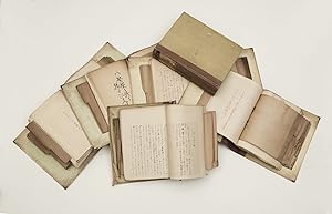 Six large & thick notebook binders (each 308 x 257 mm.), numbered 1-6, assembled by Yasuo Kobayashi