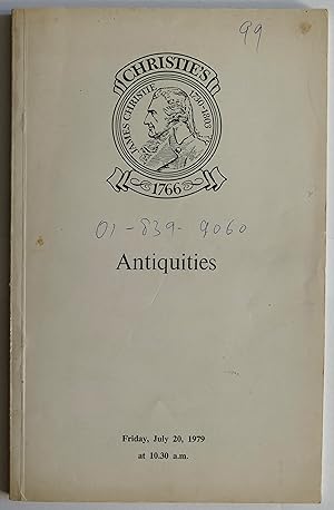 Christie's Antiquities Friday, July 20, 1979 Christies CATALOGUE