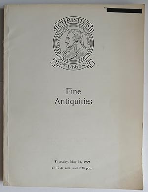 Christie's Fine Antiquities Thursday, May 31, 1979 Christies CATALOGUE