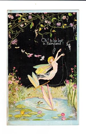 Oh to be Lost in Fairyland Fairy Postcard