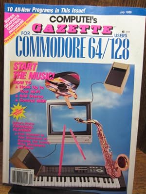 COMPUTE'S GAZETTE MAGAZINE FOR COMMODORE COMPUTERS (Jul 1989) - Disk Included!