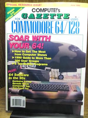 COMPUTE'S GAZETTE MAGAZINE FOR COMMODORE COMPUTERS (Jun 1990) - Disk Included!
