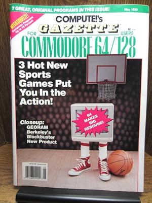 COMPUTE'S GAZETTE MAGAZINE FOR COMMODORE COMPUTERS (May 1990) - Disk Included!