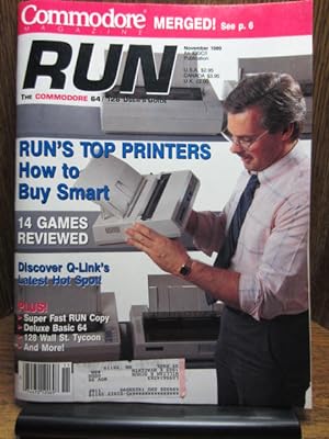 RUN MAGAZINE: THE COMMODORE 64/128 USERS GUIDE (Nov.1989 Issue)