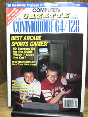 COMPUTE'S GAZETTE MAGAZINE FOR COMMODORE COMPUTERS (Jun 1989) - Disk Included!