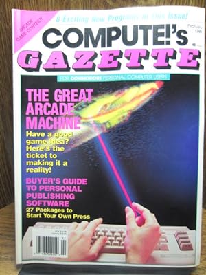 COMPUTE'S GAZETTE MAGAZINE FOR COMMODORE COMPUTERS (Feb 1989) - Disk Included!
