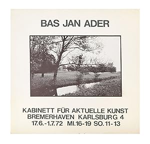 Poster: Bas Jan Ader, Kabinett für aktuelle Kunst (17 June-1 July 1972)