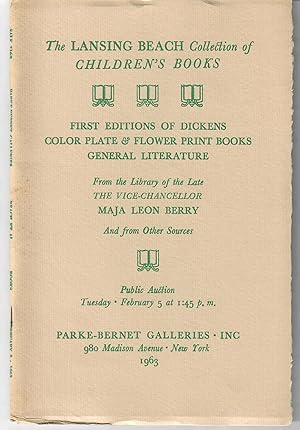First Editions of Charles Dickens, Color Plate & Flower Print Books . . . Together with Children'...