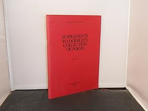 Supplements to Dodsley's Collection of Poems (Occasional Publication No 15)