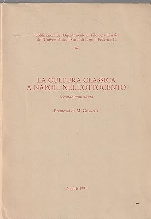 La cultura classica nell'Ottocento. Secondo contributo