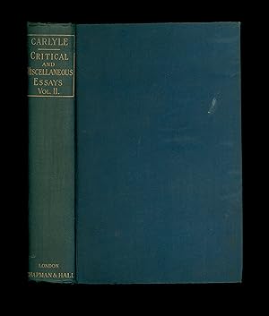 Thomas Carlyle, Critical and Miscellaneous Essays, 4 Volumes in 2, Chapman and Hall, 1888 Hardcov...