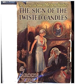 Nancy Drew Mystery Stories / The Sign of the Twisted Candles (1933 PRINTING, PARTIAL JACKET)