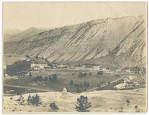 Early 20th c. Haynes Photo Hotel Valley from Terraces, Mt. Everts, Fort Yellowstone