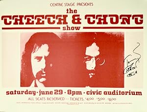 SIGNED ORIGINAL POSTER: "THE CHEECH & CHONG SHOW". 1974 PORTLAND