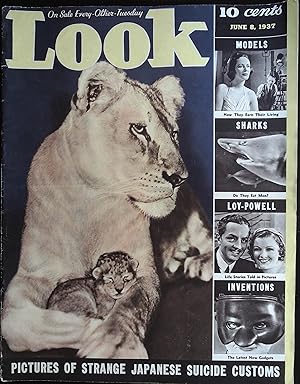 Look Magazine June 8, 1937 Loy-Powell with Astaire-Rogers on Back Cover!