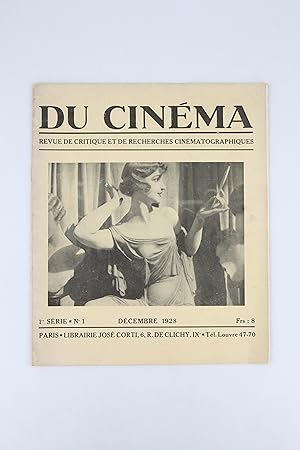 Du Cinéma - Revue de critique et de recherches cinématographiques N°1 de la 1ère série