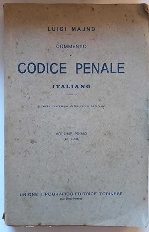 Commento al Codice Penale Italiano. 4 Volumi.