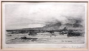 Original etching, Arran, by Sir David Young Cameron (signed)