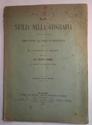 La Sicilia nella Geografia. (Prolusione 19 gennaio 1893)