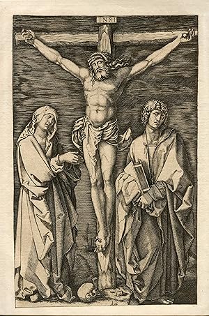 Heliograbado Amand Durand. Crucifixión. Copia de Lucas Van Leyden