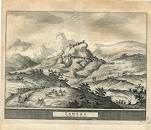 Cadiz. Zahara. Grabado por Vander Aa. 1715