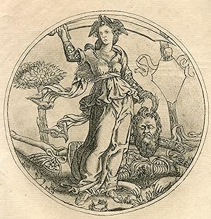 Amand Durand. Heliograbado Judith con la cabeza de Holofernes.