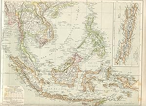 Maoa de las Indias Orientales, Indochina y Archipialo Indio litografia