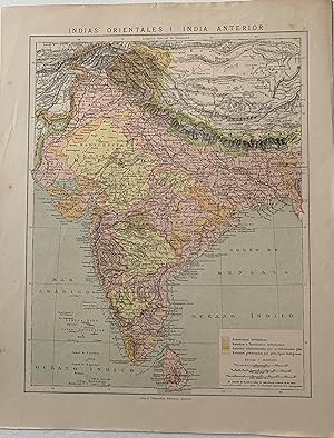 Mapas. Indias Orientales I India Anterior.