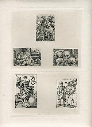 Amand Durand Heliograbados copias de Berthel Beham (1502-540).