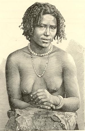 Galla Girl,Antique Historical Portrait Print