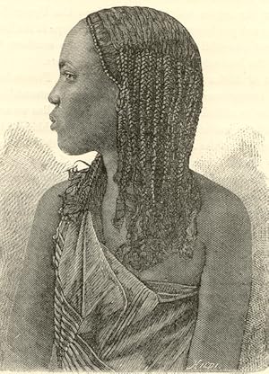 Somali Girl,Antique Historical Portrait Print
