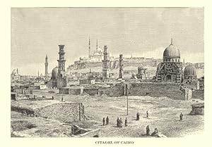 Citadel Of Cairo,Antique Historical Print