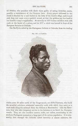Carinda Man from the Ba-Fyots in West Africa, Historical Portrait Print