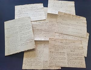 Ensemble de documents manuscrits sur la culture du lin et du chanvre en Auvergne - 1811