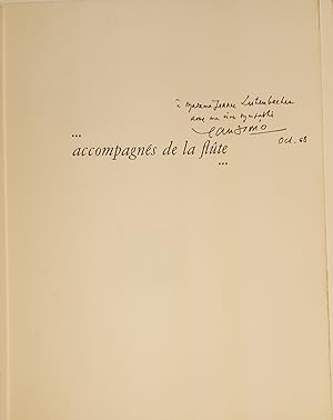Accompagnés de La flute. 1924. Lettres à Lucien Jacques 1923-1925. Préface 1959.