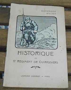 Historique du 11ème Bataillon Régiment de Cuirassiers
