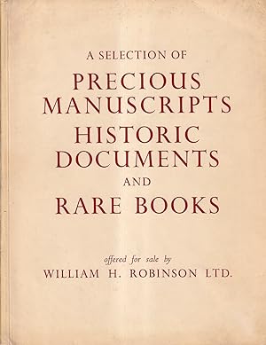A Selection of Precious Manuscripts, Historic Documents and Rare Books the Majority from the Coll...