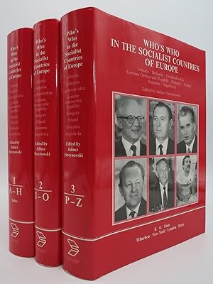 WHO'S WHO IN THE SOCIALIST COUNTRIES OF EUROPE (COMPLETE 3 VOLUME SET)