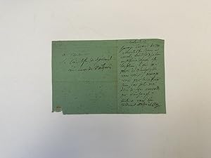 MADAME LE BREUILLY AUTOGRAPH LETTER SIGNED