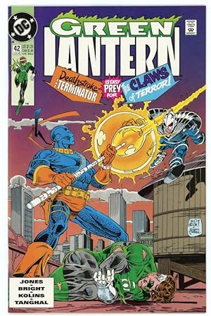 Green Lantern #42: Deathstroke the Terminator is easy prey for The Claws of Terror!