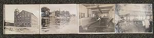 C. 1920, Four Original Photos of Wooden Boat Building in Watervliet, NY