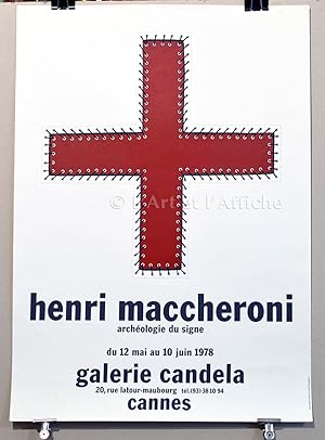 HENRI MACCHERONI, Affiche d'exposition originale 1978.