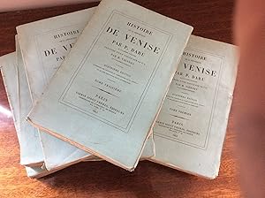 Histoire de la République de VENISE . En 9 volumes brochés 1853 4 ème édition